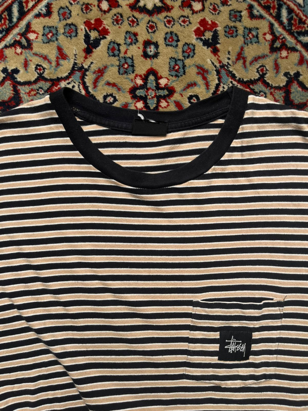 STUSSY Cropped Skater TEE - L