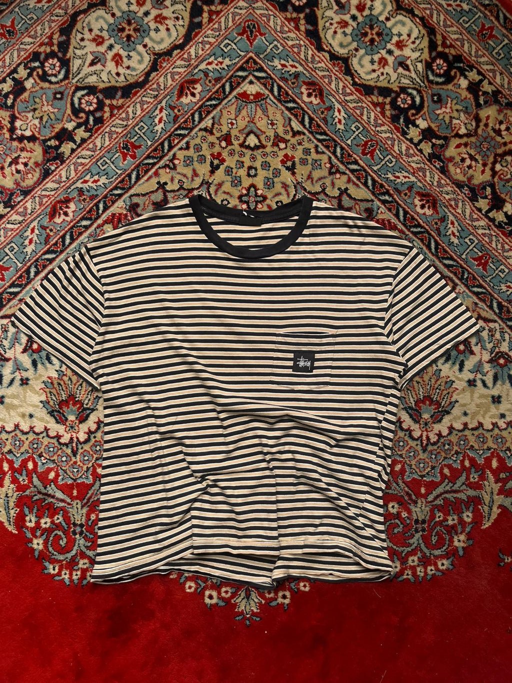 STUSSY Cropped Skater TEE - L