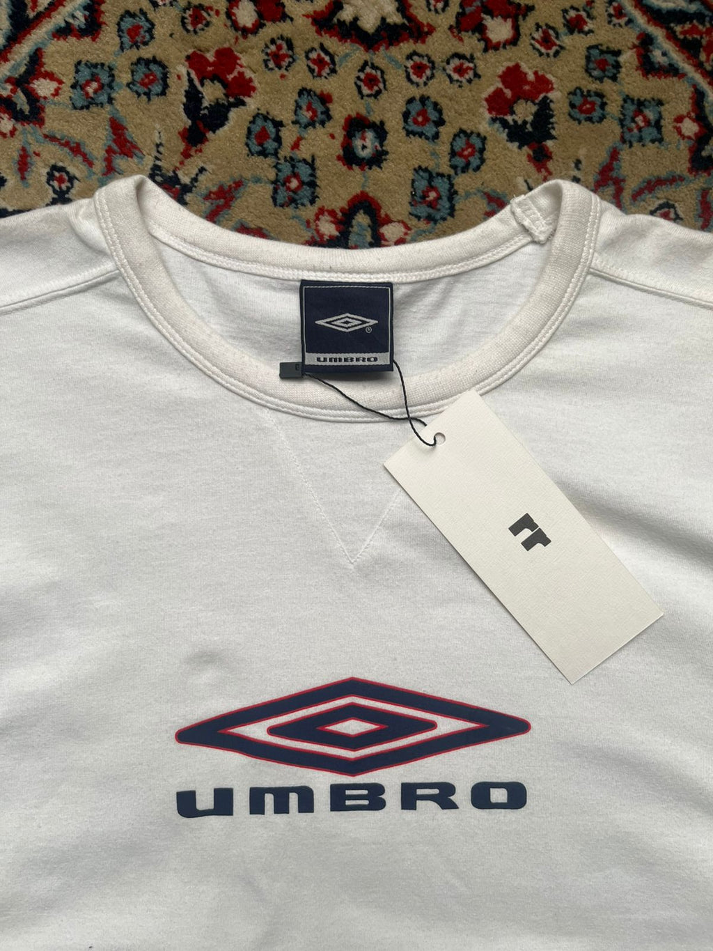 UMBRO WHITE COTTON TEE - XL