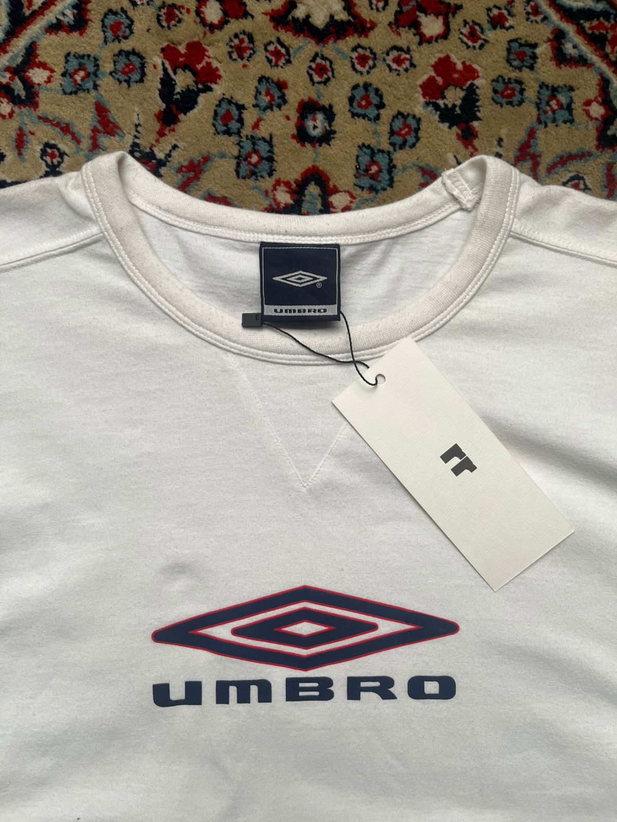 UMBRO WHITE COTTON TEE - XL