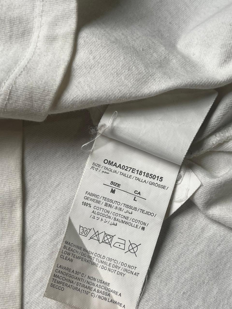 OFF WHITE MAIN LABEL C/0 VIRGIL ABLOH WHITE TEE - L