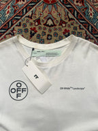 OFF WHITE MAIN LABEL C/0 VIRGIL ABLOH WHITE TEE - L