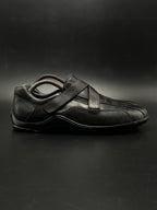 COLE HAAN BLACK LEATHER CROSS-STRAP CASUAL COMFORT Sneakers - 43.5