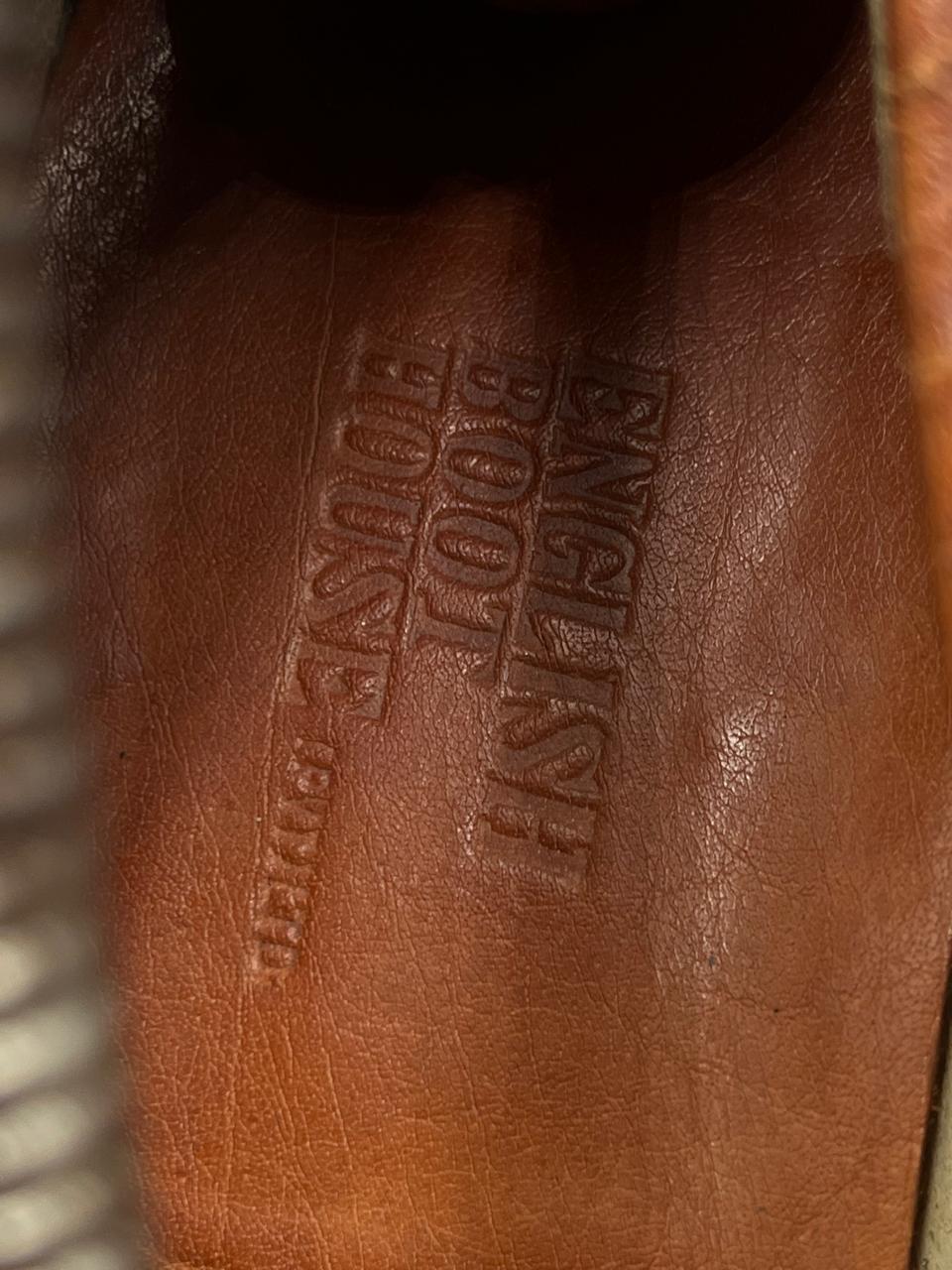 ENGLISH BOOT HOUSE BROWN LEATHER WOVEN KILTIE LOAFERS SHOES