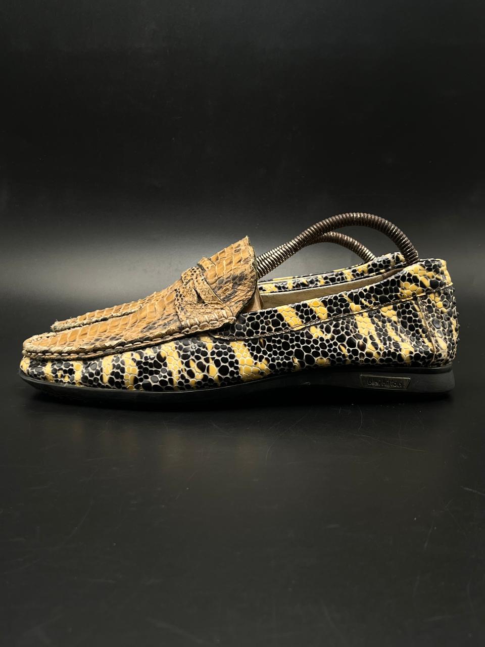 BLAIR HILTON SNAKESKIN PENNY DRIVERS