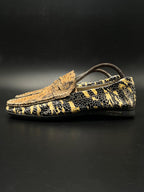 BLAIR HILTON SNAKESKIN PENNY DRIVERS