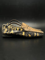 BLAIR HILTON SNAKESKIN PENNY DRIVERS