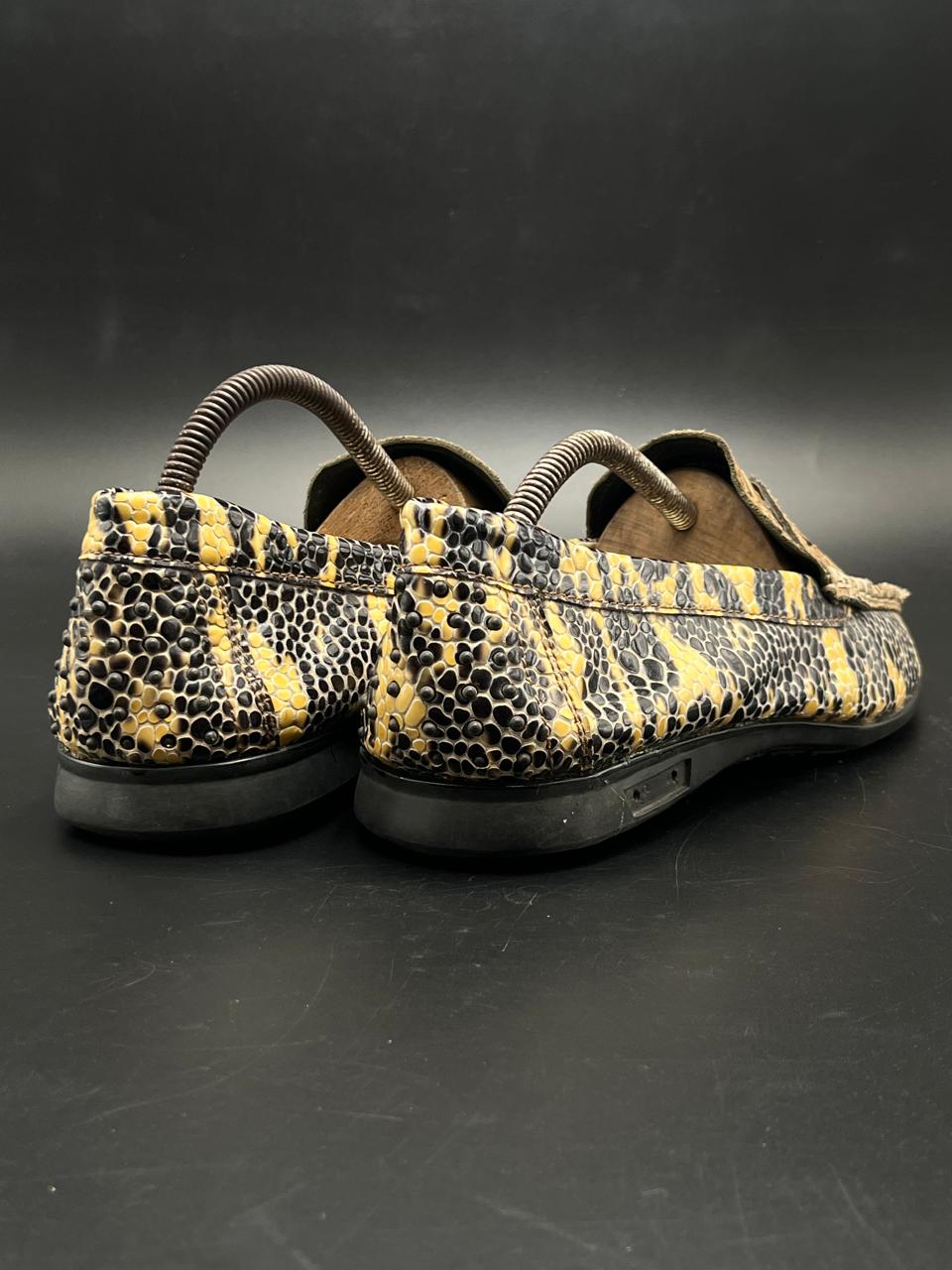 BLAIR HILTON SNAKESKIN PENNY DRIVERS
