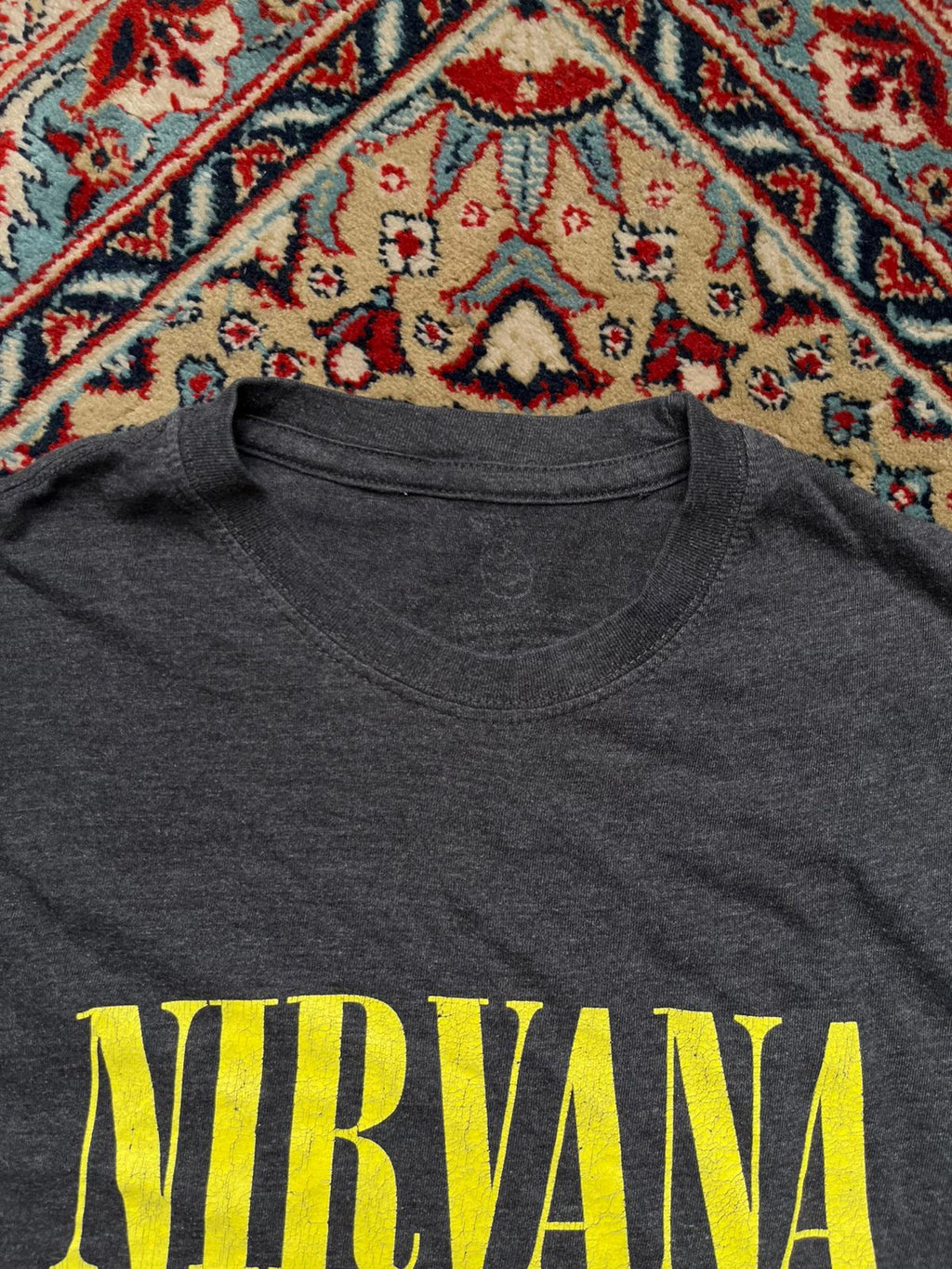 NIRVANA VTG GREY PRINTED TEE - S