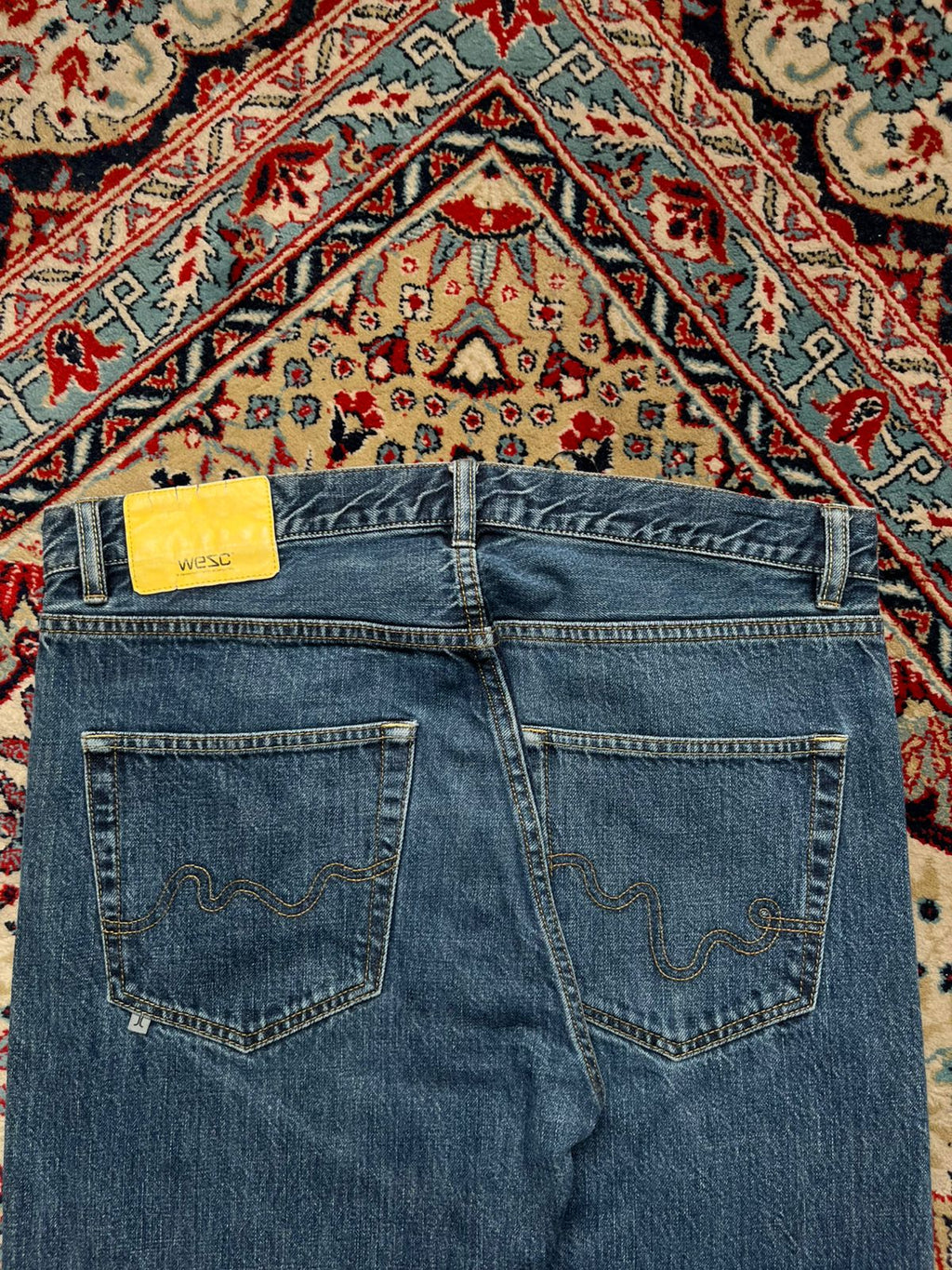 WESC BLUE STRAIGHT FIT JEANS - 34