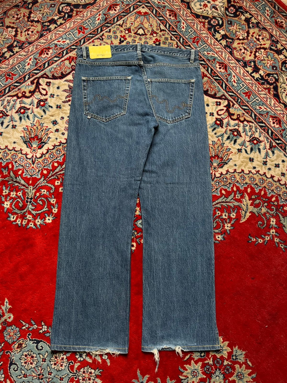 WESC BLUE STRAIGHT FIT JEANS - 34