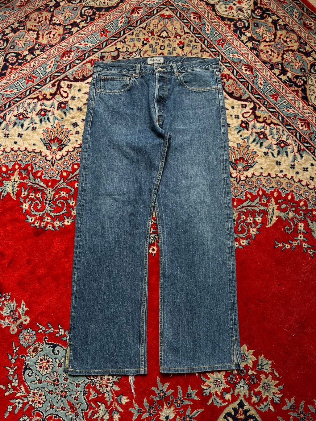 WESC BLUE STRAIGHT FIT JEANS - 34