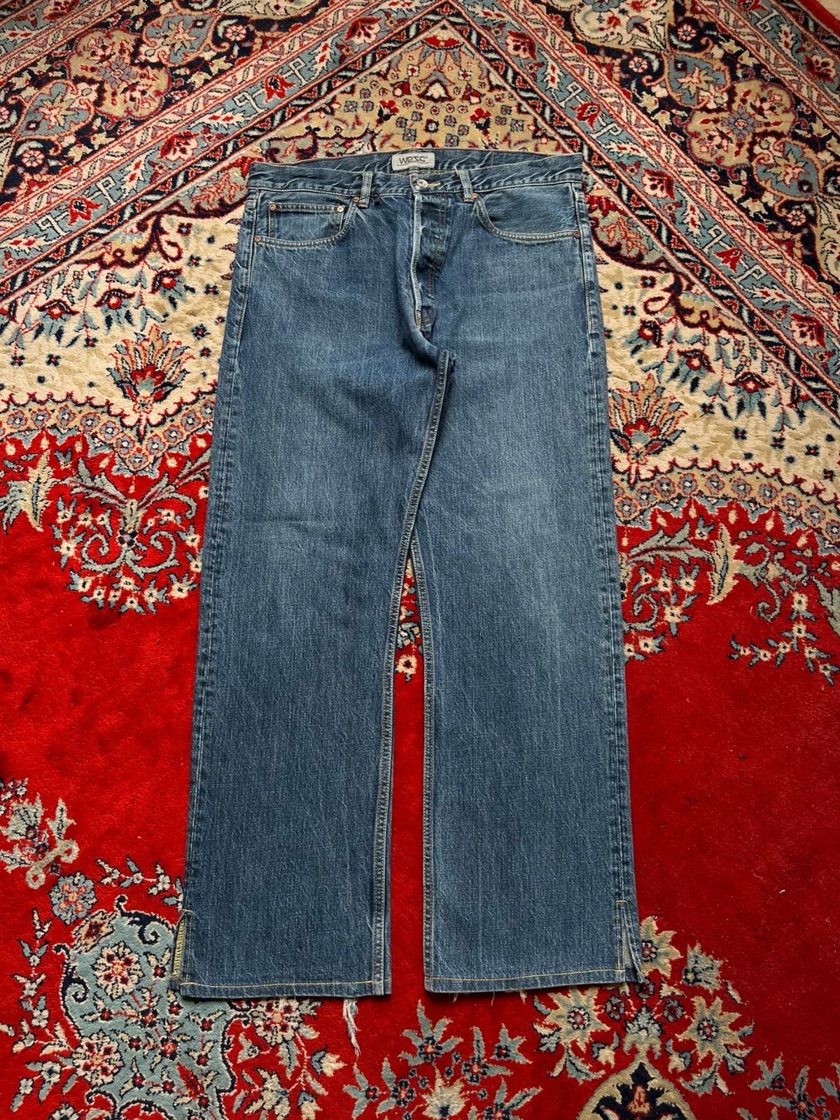 WESC BLUE STRAIGHT FIT JEANS - 34