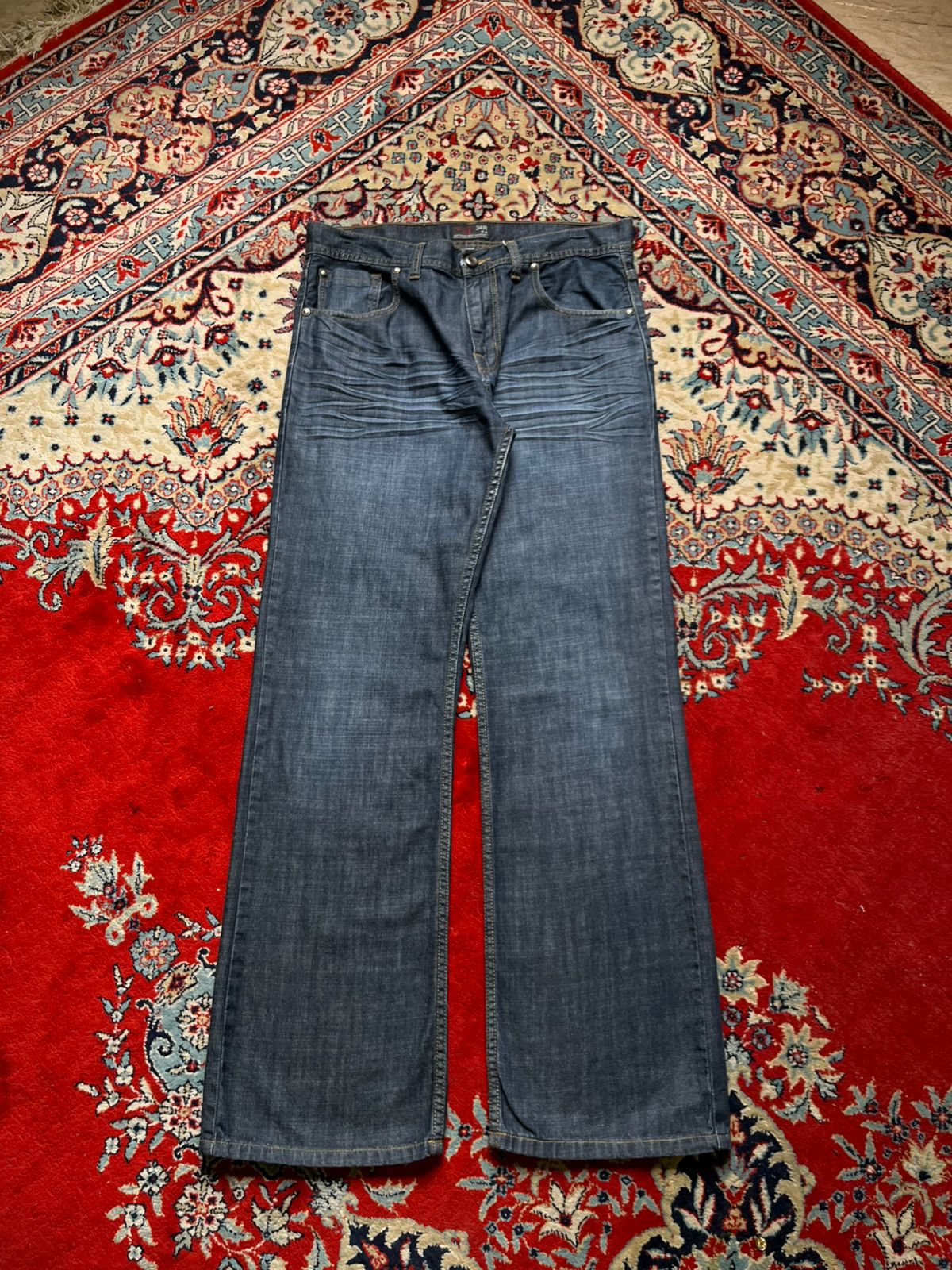NEXT DARK WASHED BOOTCUT JEANS - 34