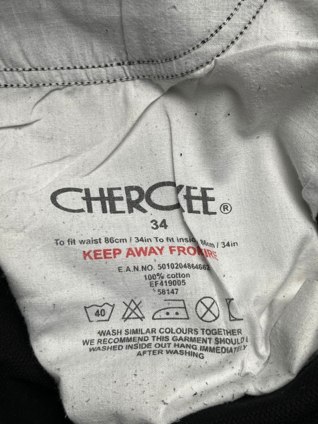 CHEROKEE BLACK STRAIGHT FIT JEANS - 34