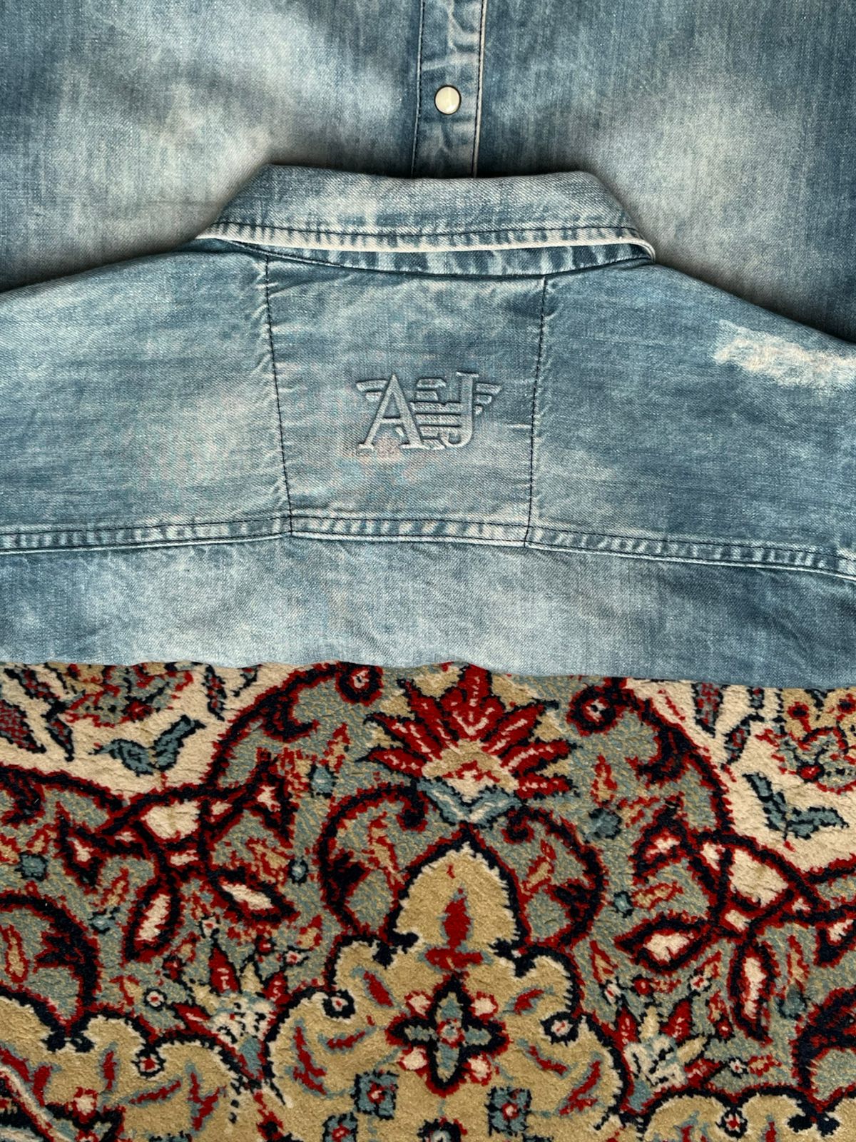 ARMANI LIGHT BLUE DENIM SHIRT - M