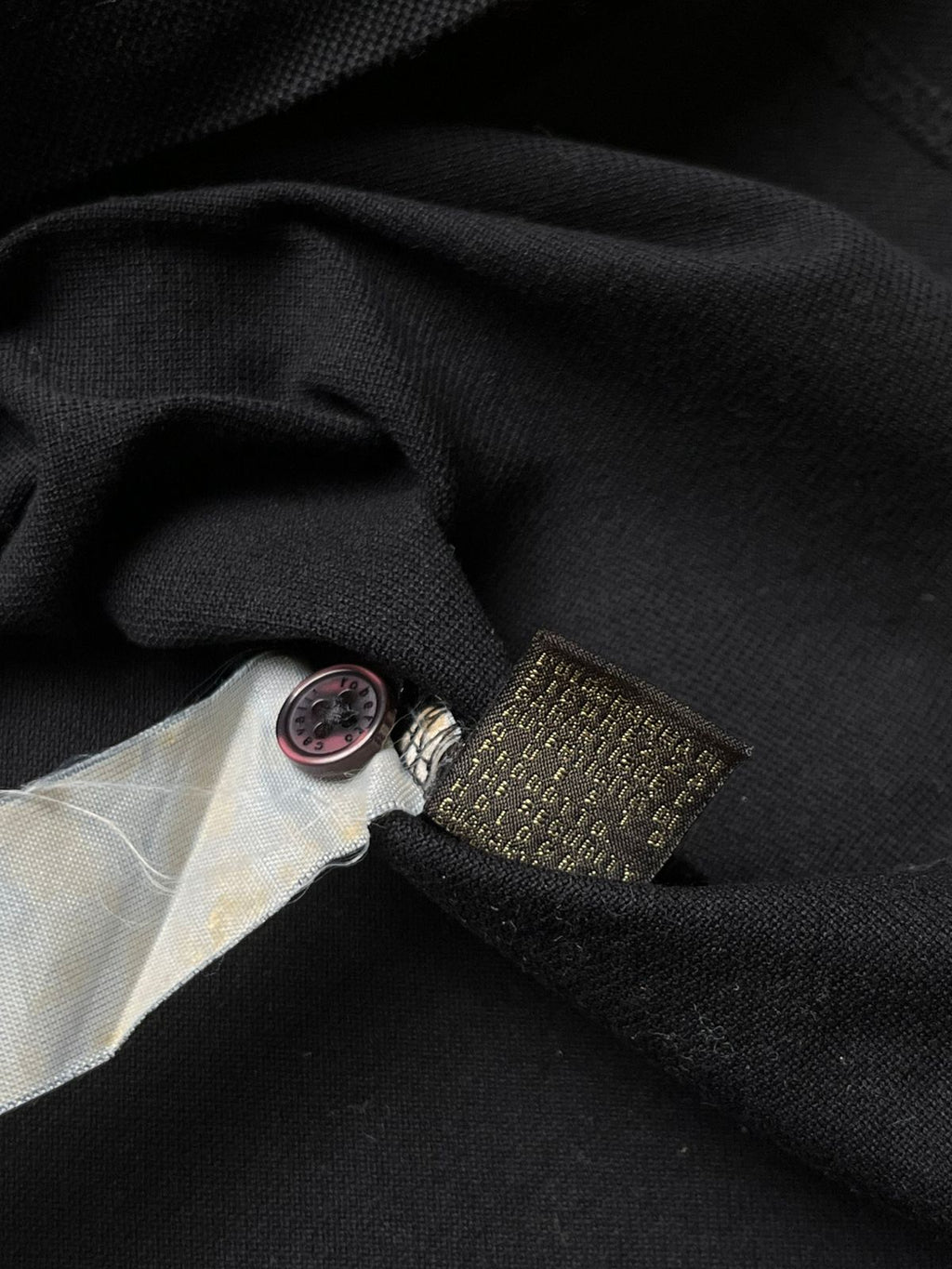 ROBERT0 CAVALLI BLACK POLO TEE - L