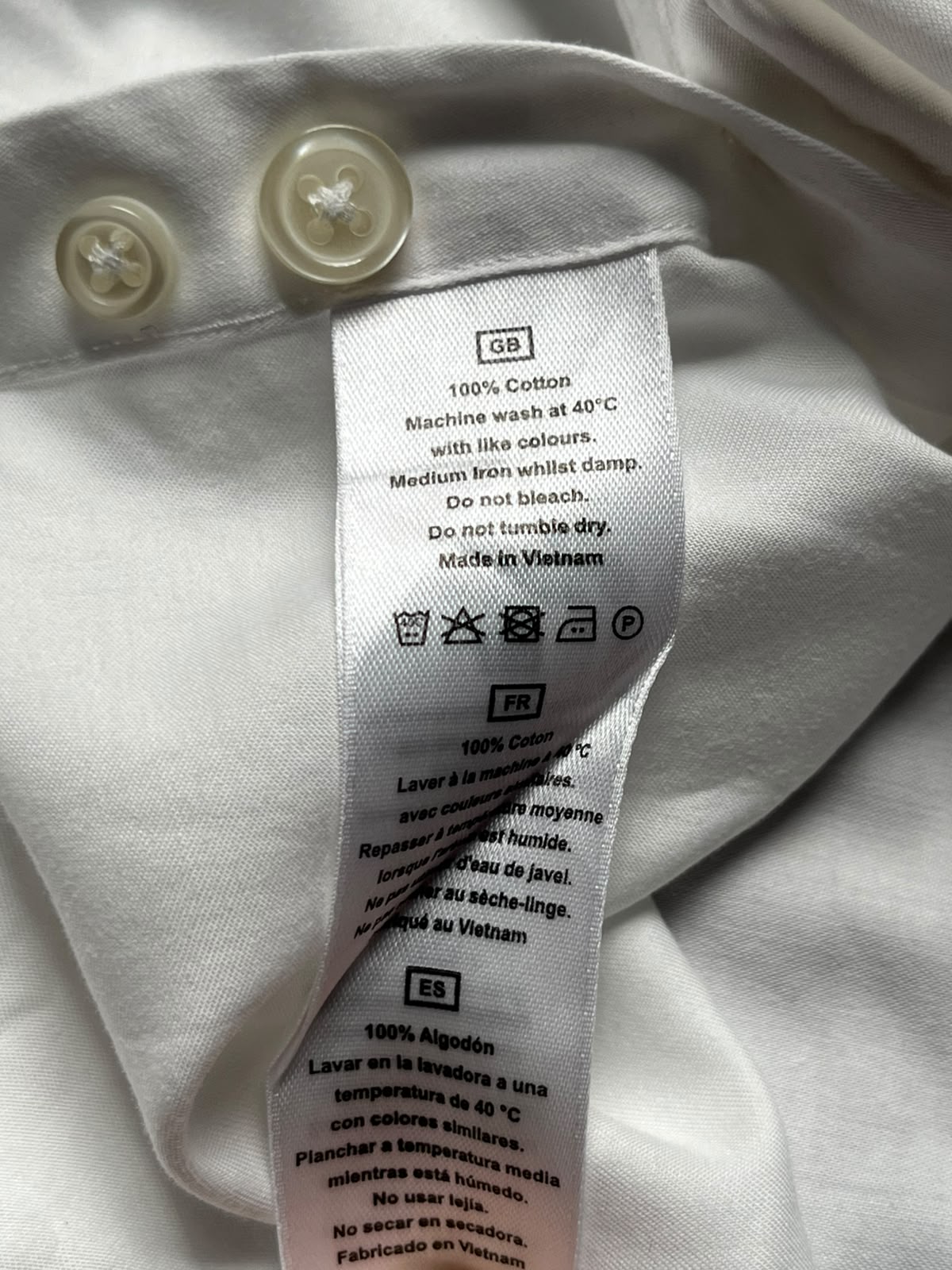 TM LEWIN Slim Fit Royal Satin Weave White Cotton BUTTON DOWN SHIRT - XL
