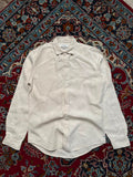 INDUSTRIE AUSTRALIA  LINEN BEIGE CASUAL LIGHTWEIGHT BUTTON DOWN SHIRT - S