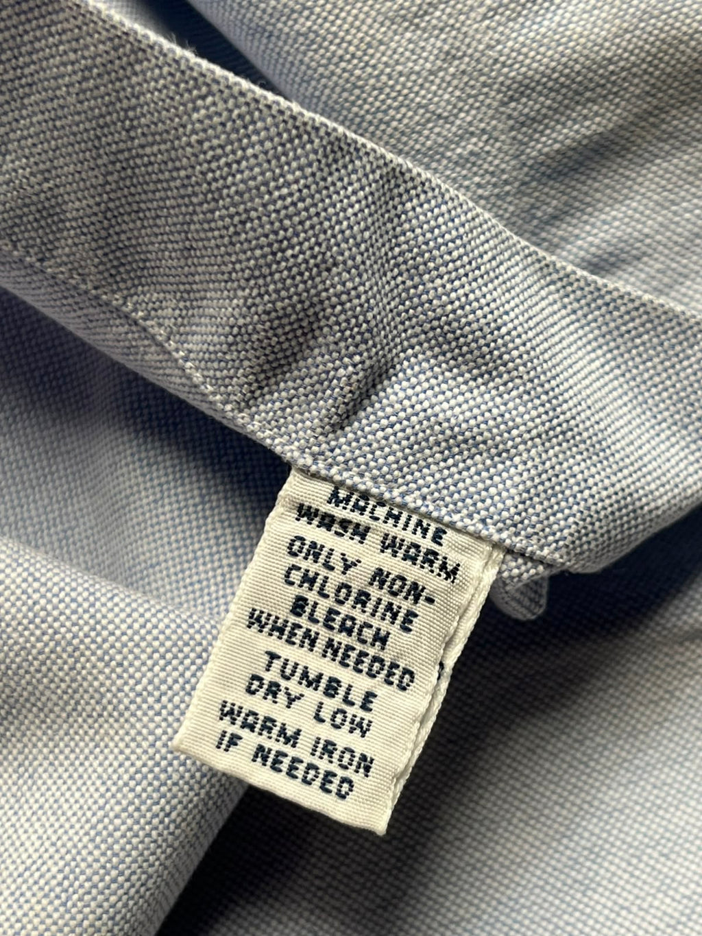 RALPH LAUREN CLASSIC FIT LIGHT BLUE OXFORD SOLID COTTON BUTTON DOWN SHIRT - XL