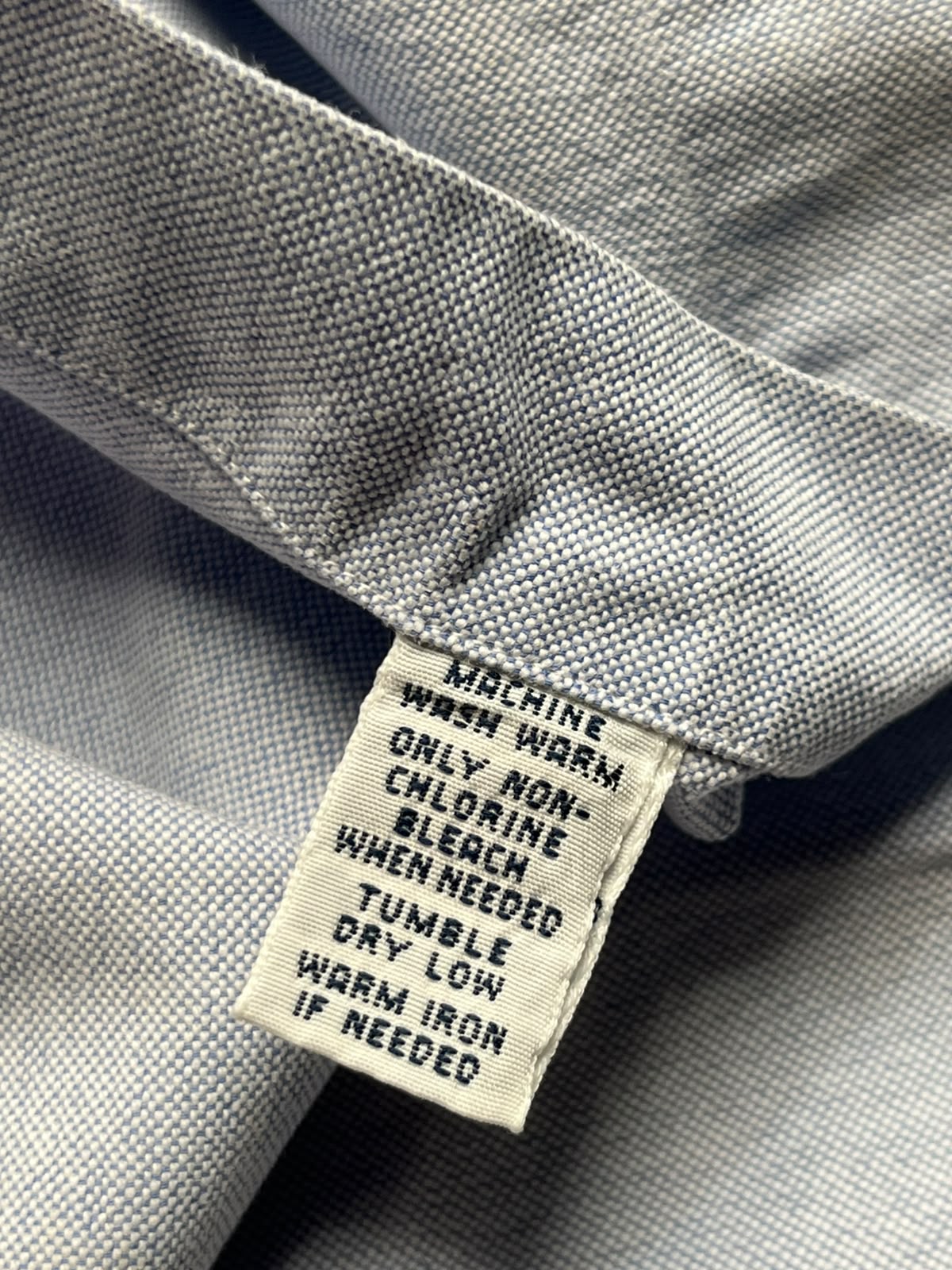 RALPH LAUREN CLASSIC FIT LIGHT BLUE OXFORD SOLID COTTON BUTTON DOWN SHIRT - XL