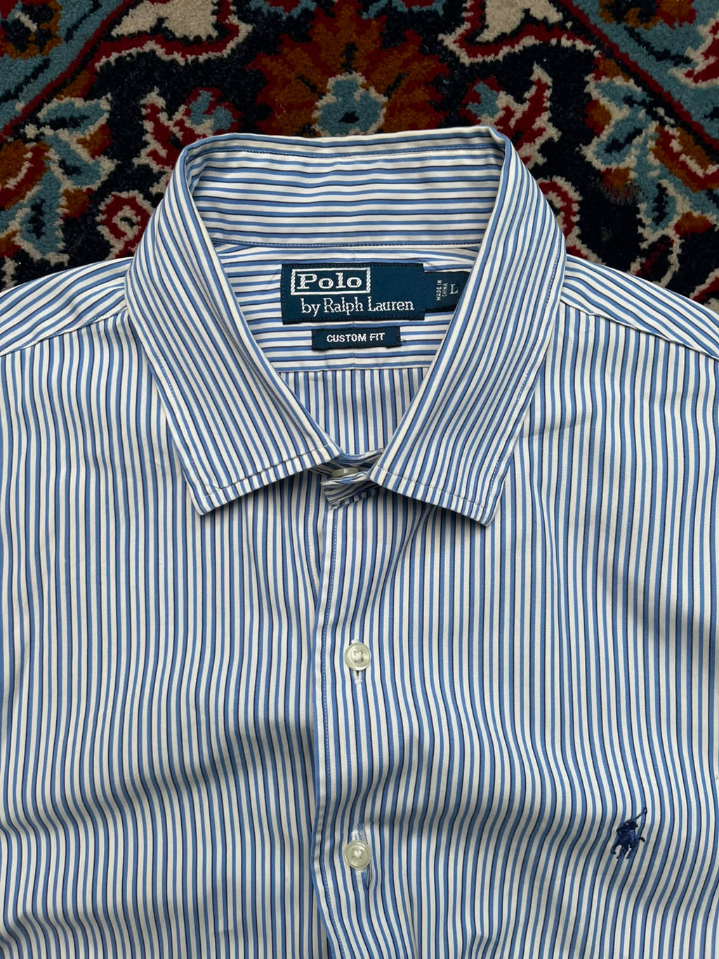 Polo Ralph Lauren Custom Fit Multi Stripe BUTTON DOWN SHIRT - XL