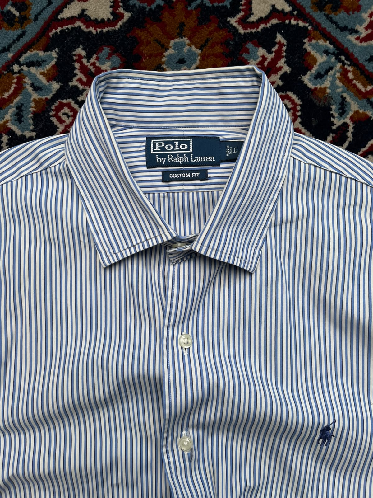 Polo Ralph Lauren Custom Fit Multi Stripe BUTTON DOWN SHIRT - XL