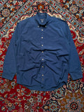 GANT PARK AVENUE POPLIN BLUE COTTON  BUTTON DOWN SHIRT - XL