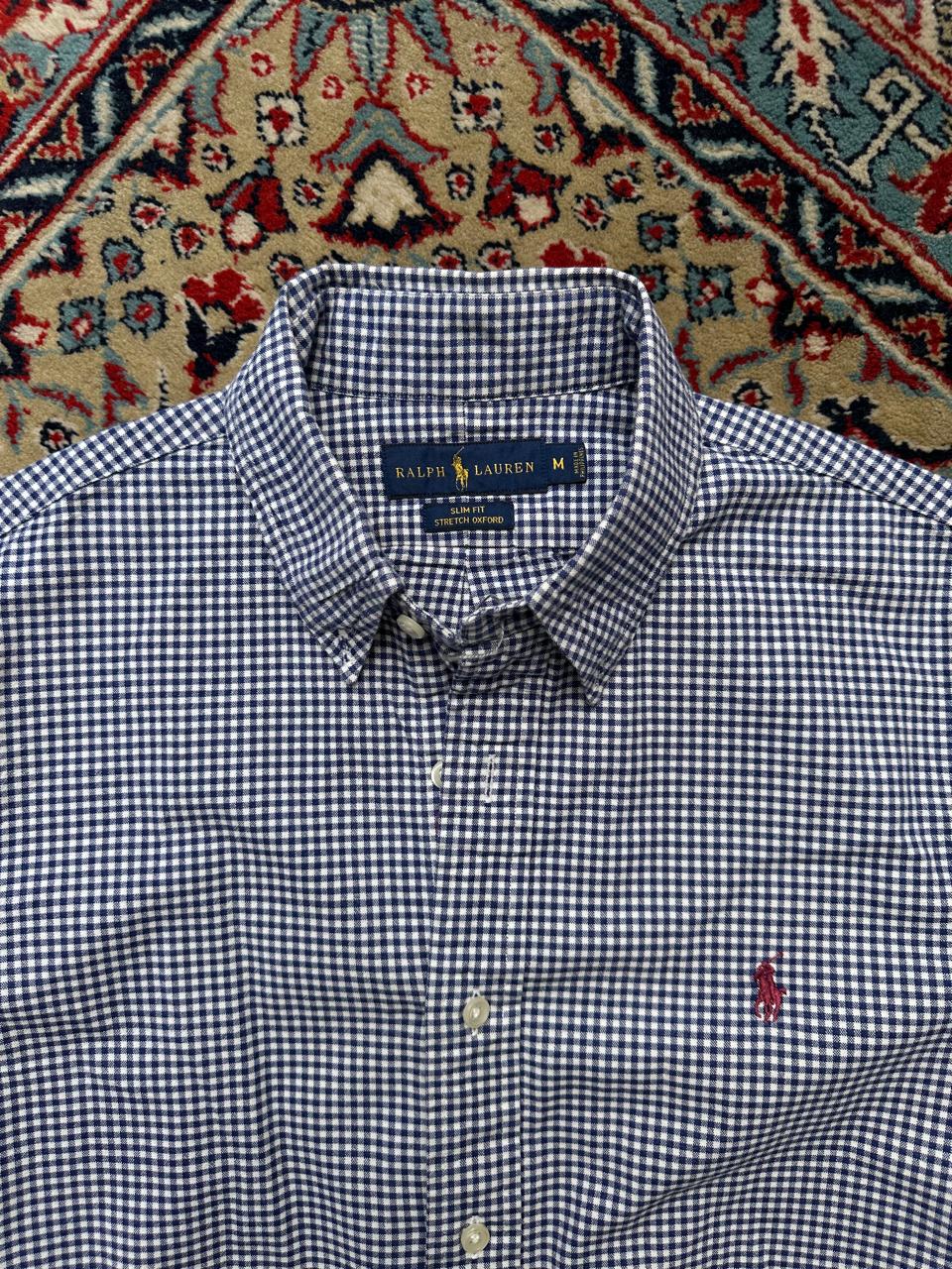 POLO RALPH LAUREN Slim Fit Check Oxford BUTTON DOWN SHIRT - M
