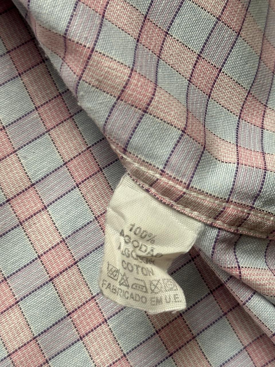 Polo Ralph Lauren Pink Light Blue Plaid BUTTON DOWN SHIRT - L