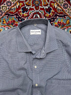 Guy Laroche Paris Micro Check Pattern Button Down Shirt - L