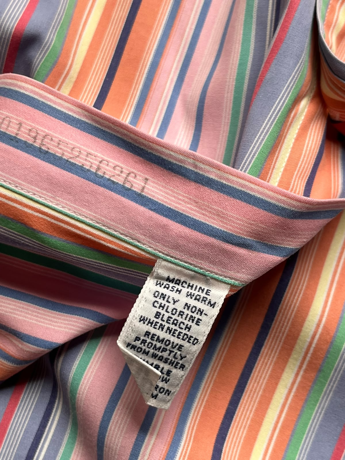 Polo by Ralph Lauren Westerton Multi Color Striped Button Down Shirt - XL