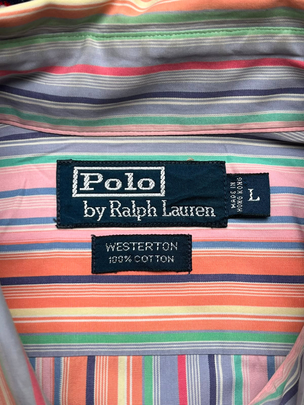 Polo by Ralph Lauren Westerton Multi Color Striped Button Down Shirt - XL