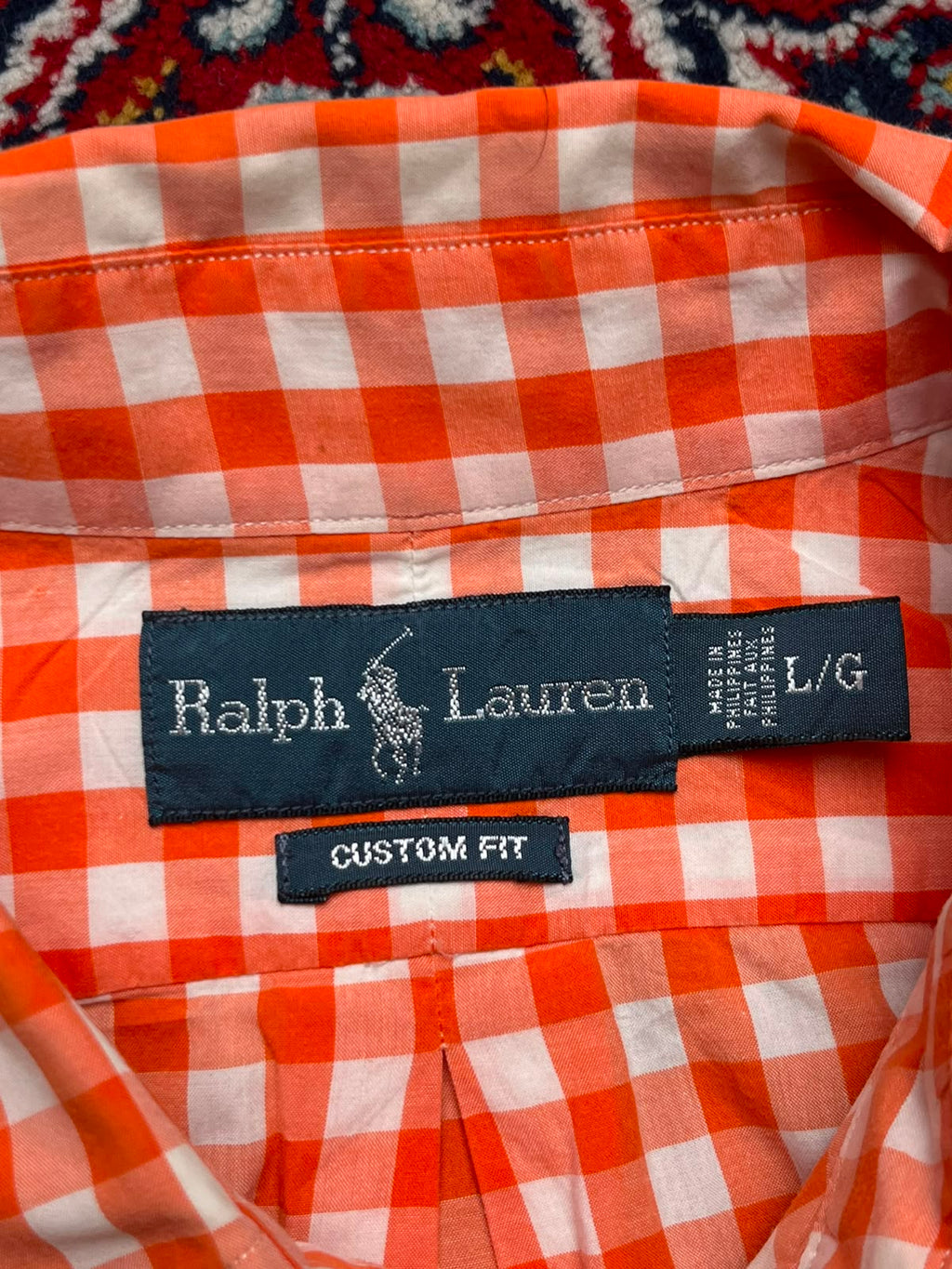 Ralph Lauren Custom Fit CHECK PLAID Button Down Shirt - XL