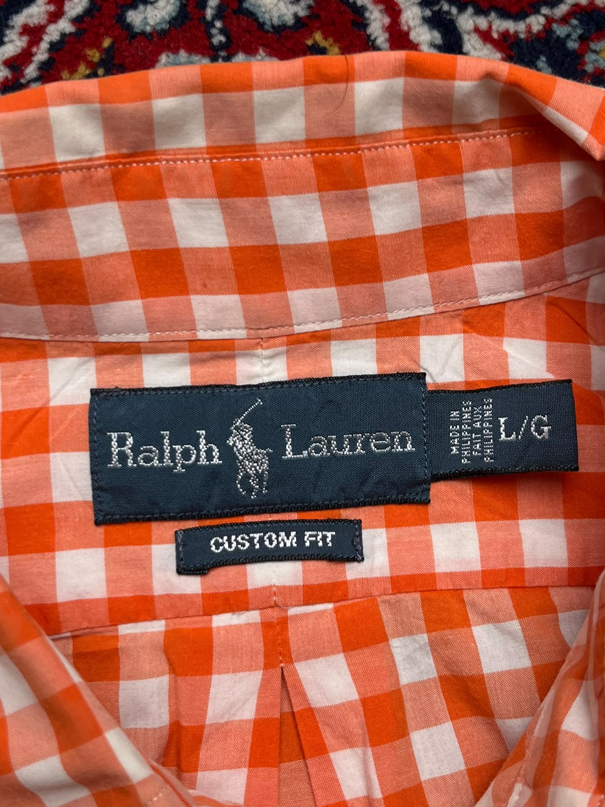 Ralph Lauren Custom Fit CHECK PLAID Button Down Shirt - XL