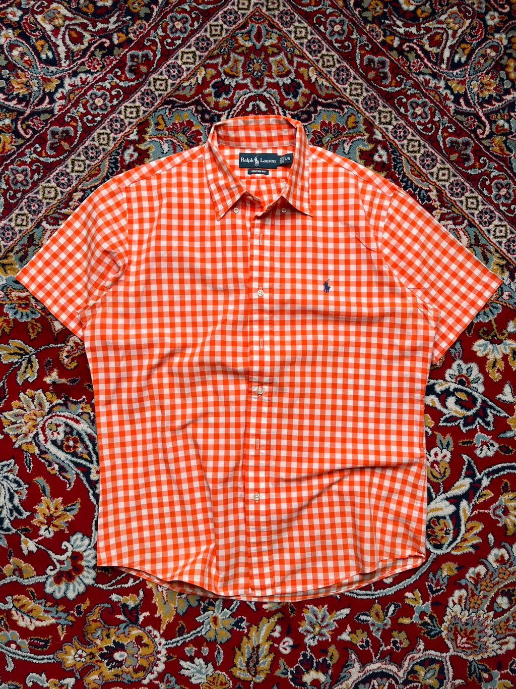Ralph Lauren Custom Fit CHECK PLAID Button Down Shirt - XL