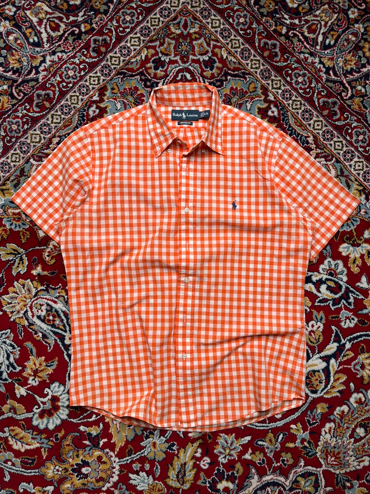 Ralph Lauren Custom Fit CHECK PLAID Button Down Shirt - XL