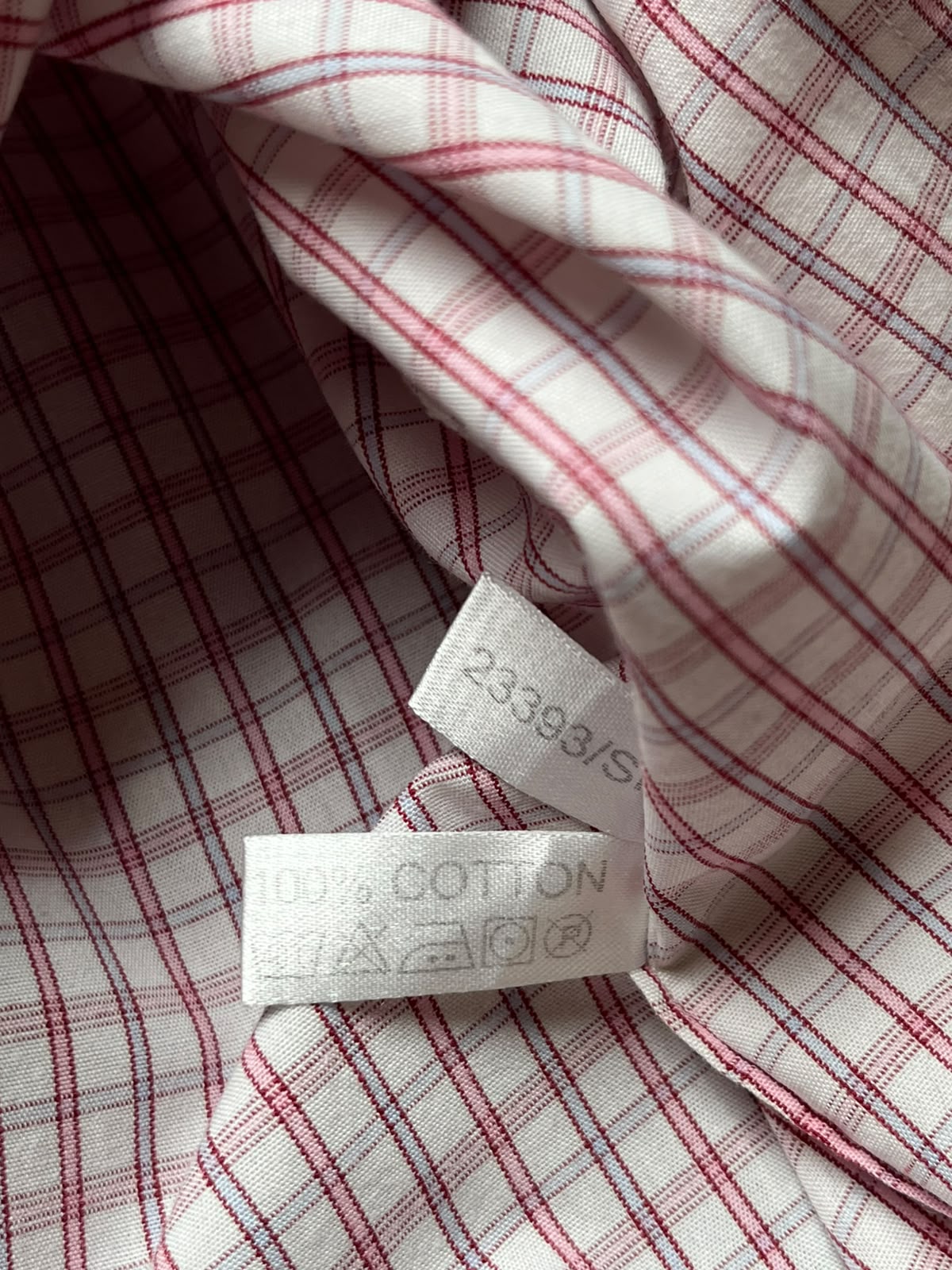 YVES SAINT LAURENT pour homme Check Plaid BUTTON DOWN SHIRT - XL
