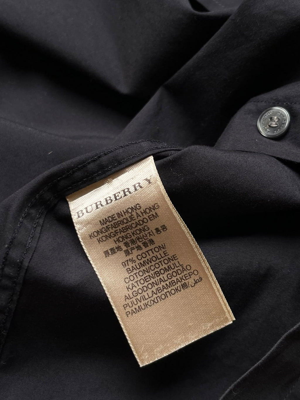 Burberry Brit Black Button Down Shirt - L