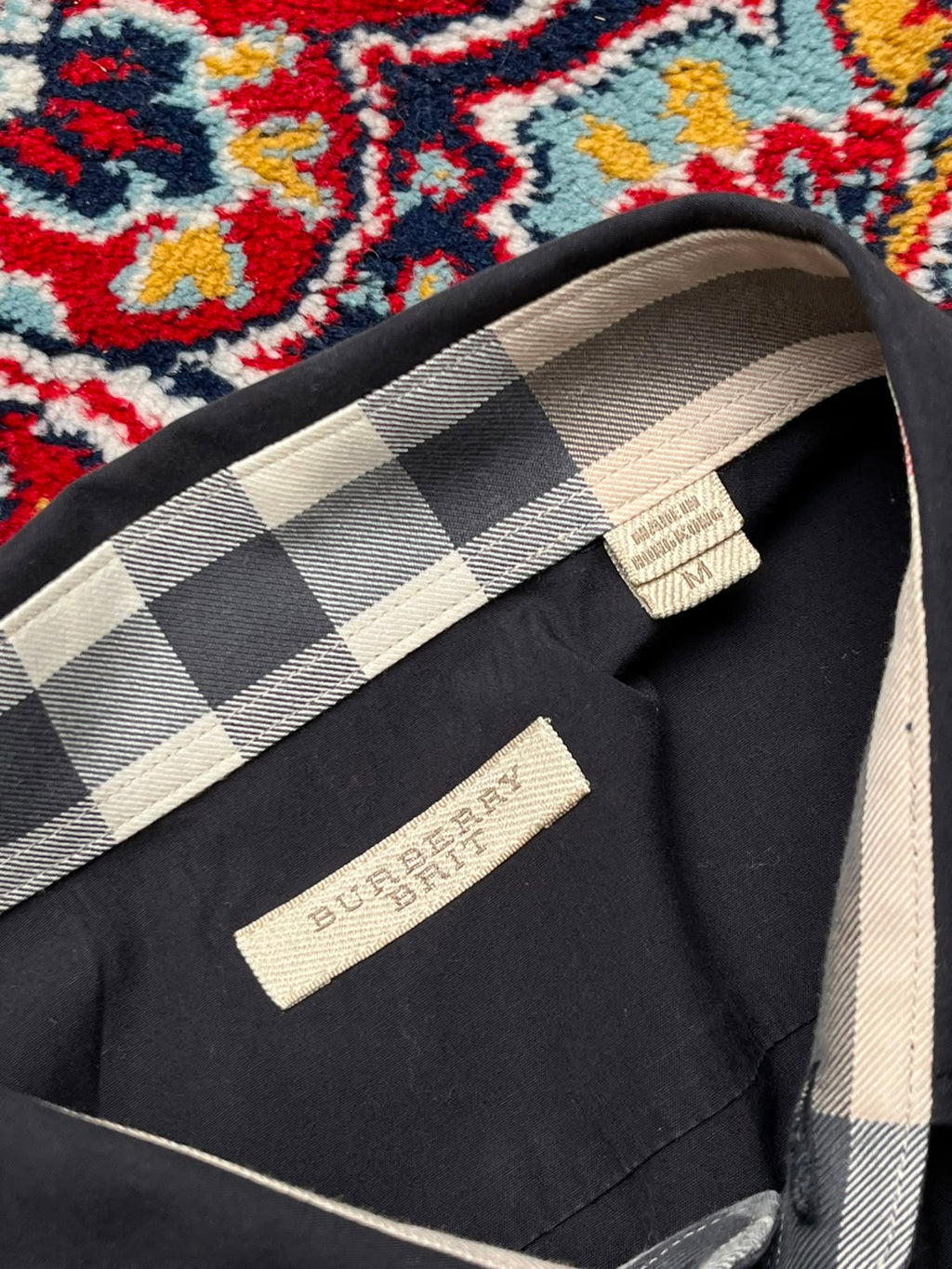 Burberry Brit Black Button Down Shirt - L