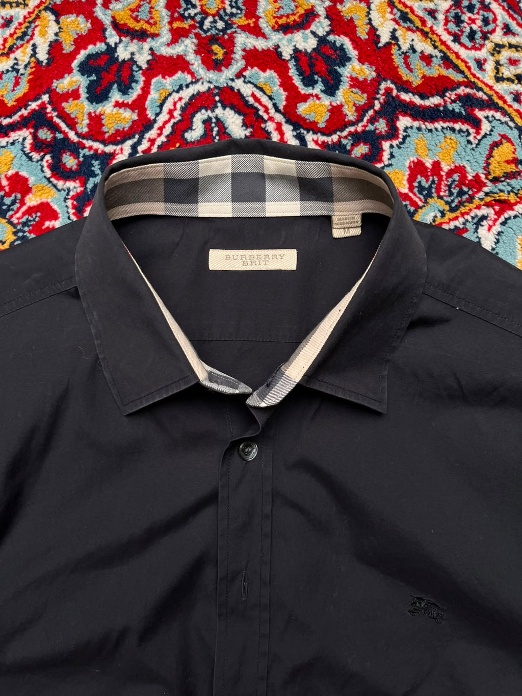 Burberry Brit Black Button Down Shirt - L