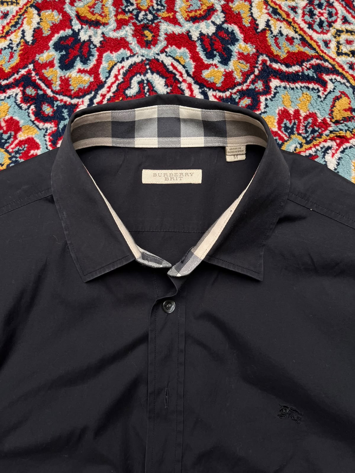 Burberry Brit Black Button Down Shirt - L