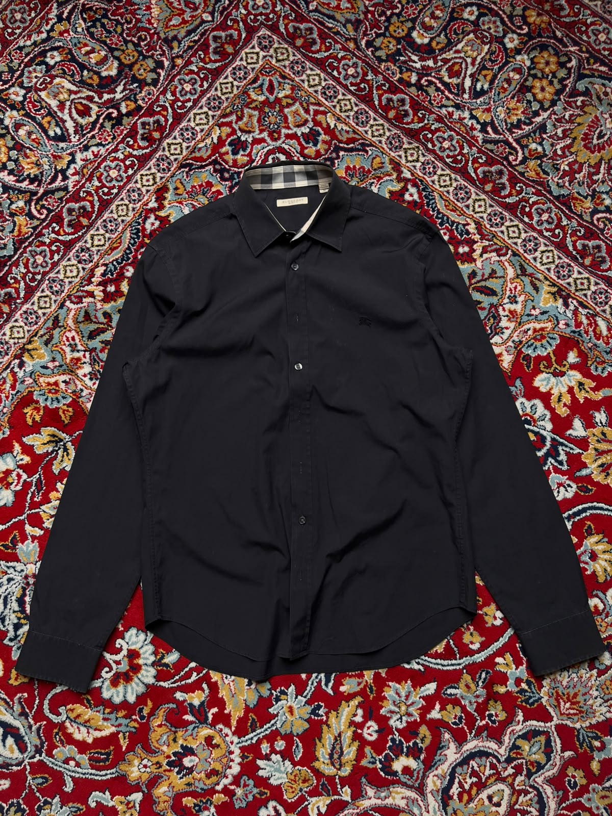 Burberry Brit Black Button Down Shirt - L