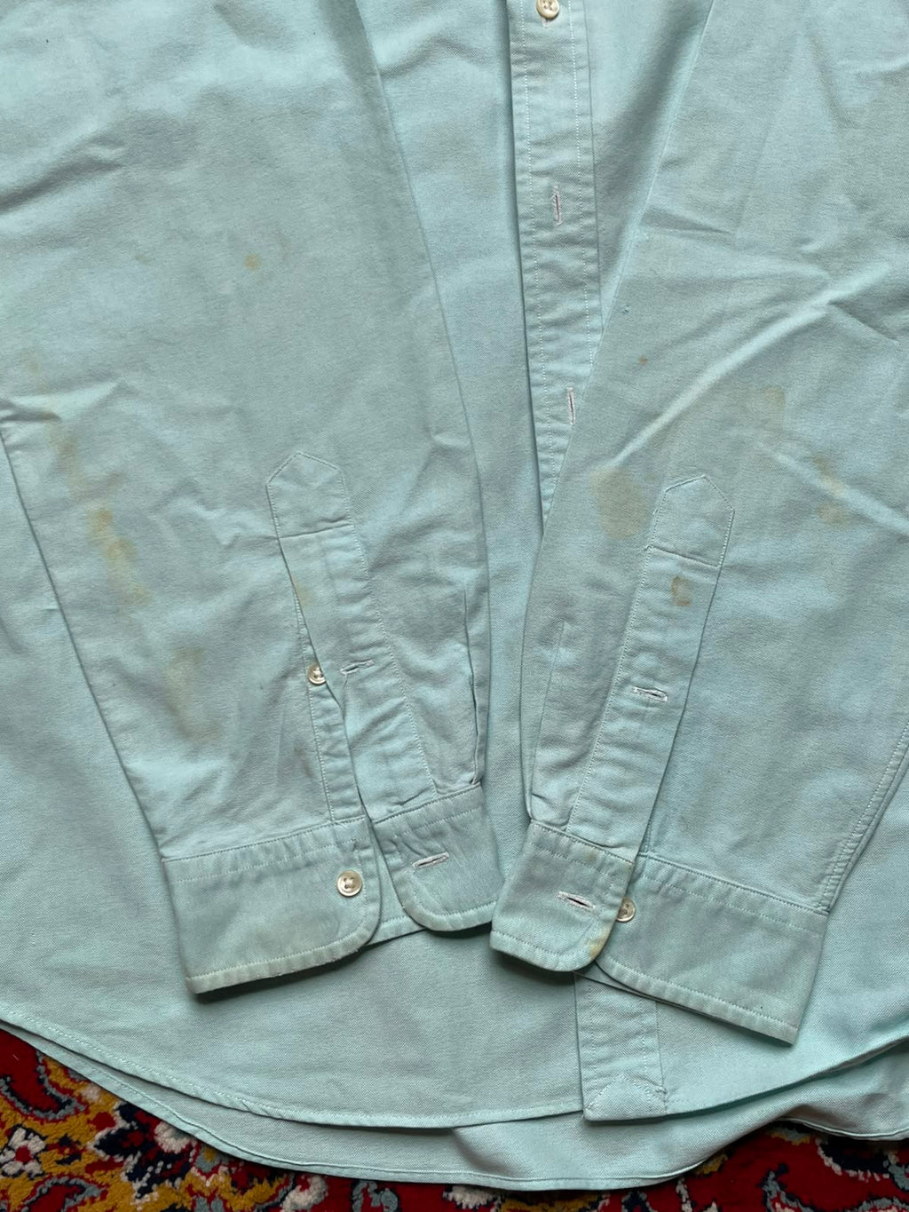 Polo Ralph Lauren Mint Green Oxford Cotton Button Down Shirt - XL