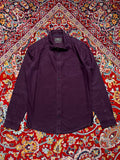 Marks & Spencer Laundered Oxford Purple Button Down Shirt - M