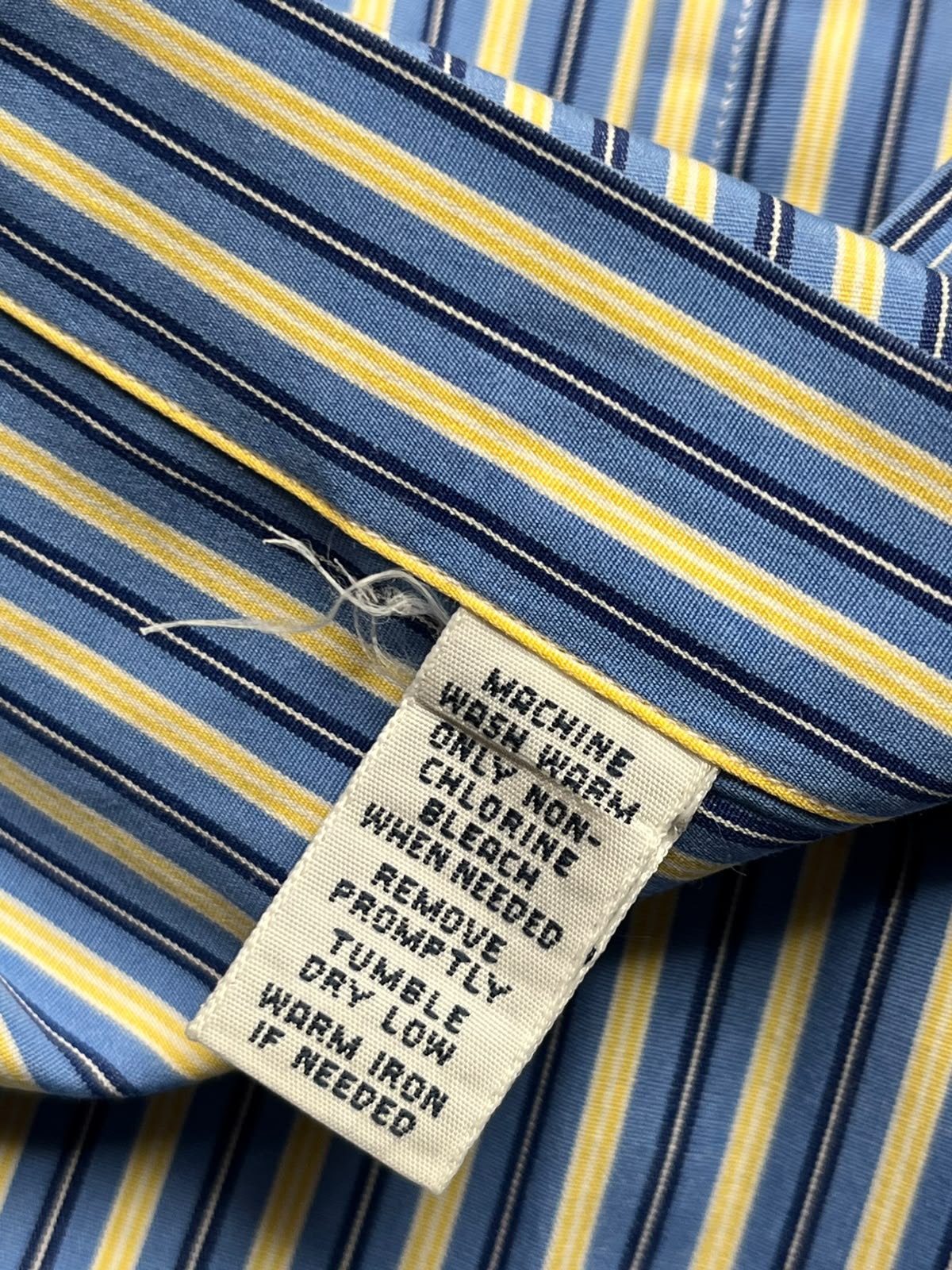 Polo Ralph Lauren BLUE White Striped Button Down Shirt - XL