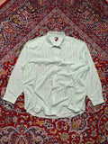 Tommy Hilfiger Green White Striped Button Down Shirt - XL