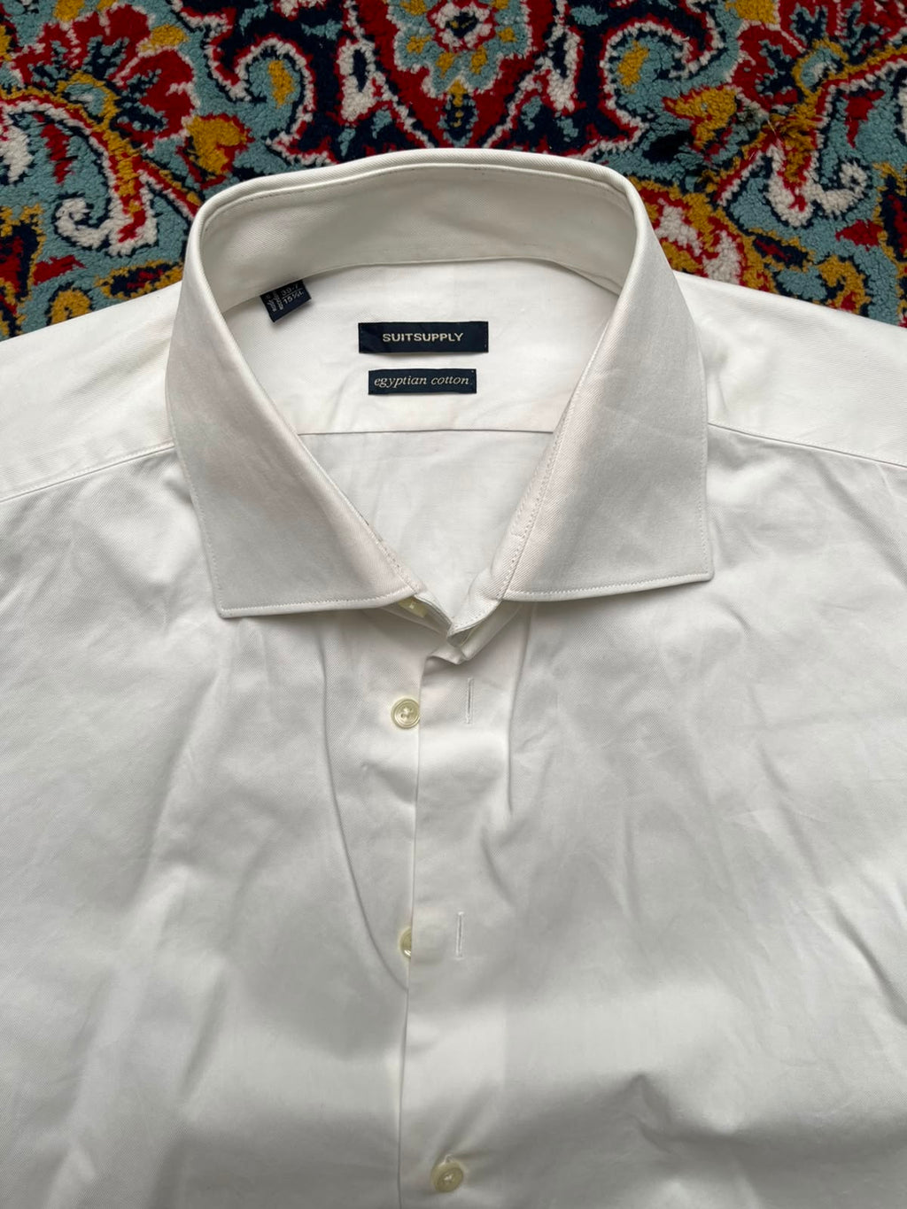 Suitsupply Tessitura Monti Egyptian French Cuff Button Down Shirt - L