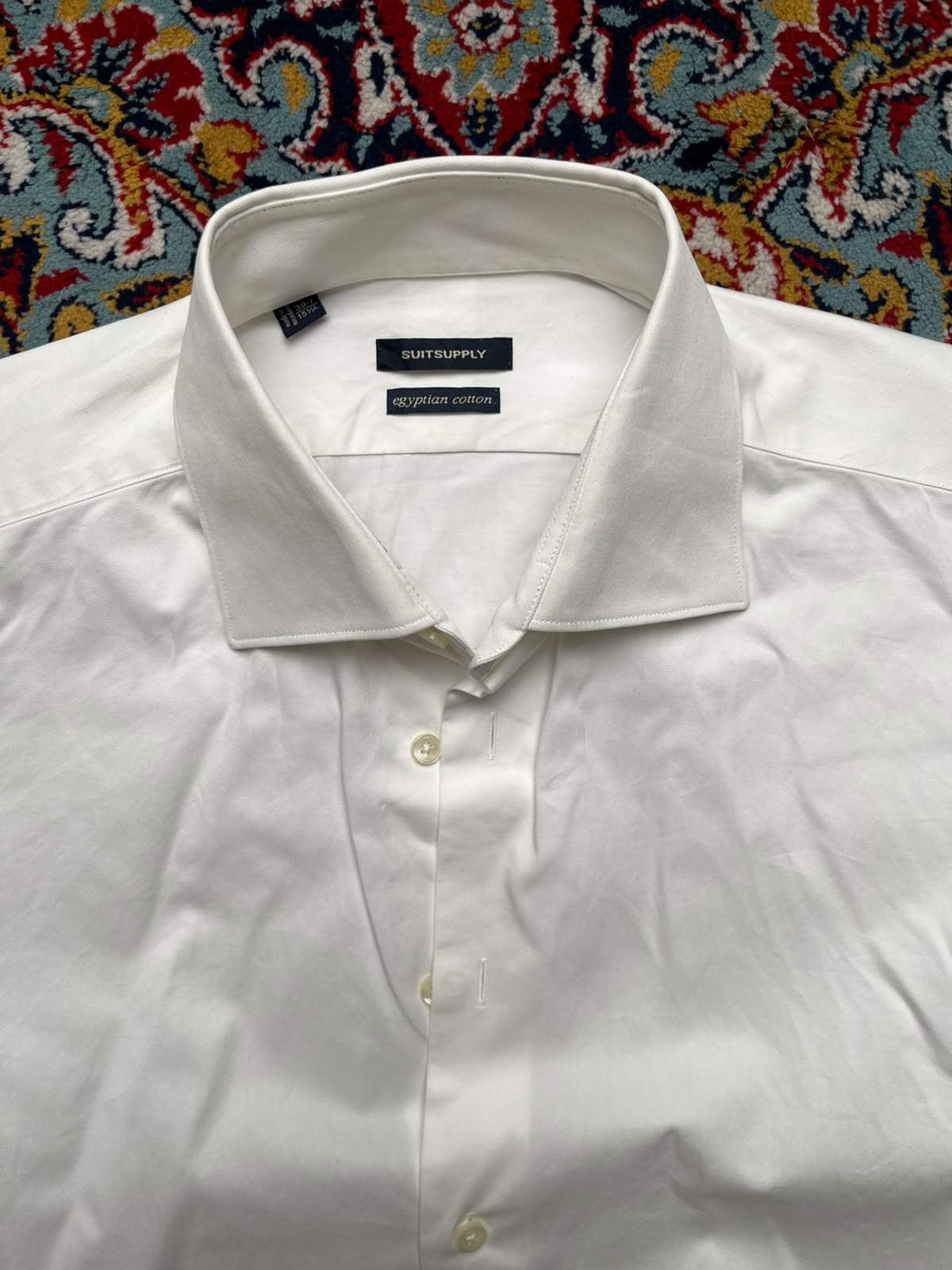 Suitsupply Tessitura Monti Egyptian French Cuff Button Down Shirt - L