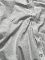 SCOTT & TAYLOR Easy Care White Floral Jacquard  BUTTON DOWN SHIRT - XL